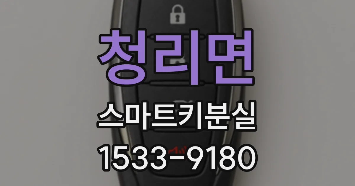 청리면 스마트키분실
