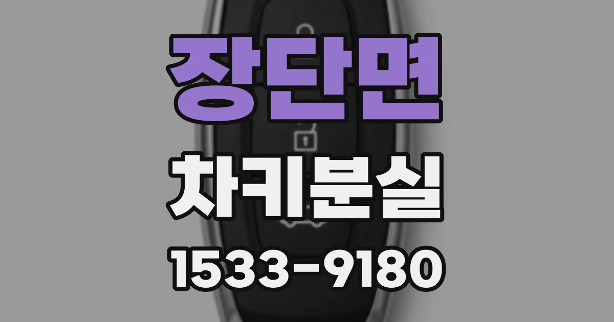 장단면 차키분실