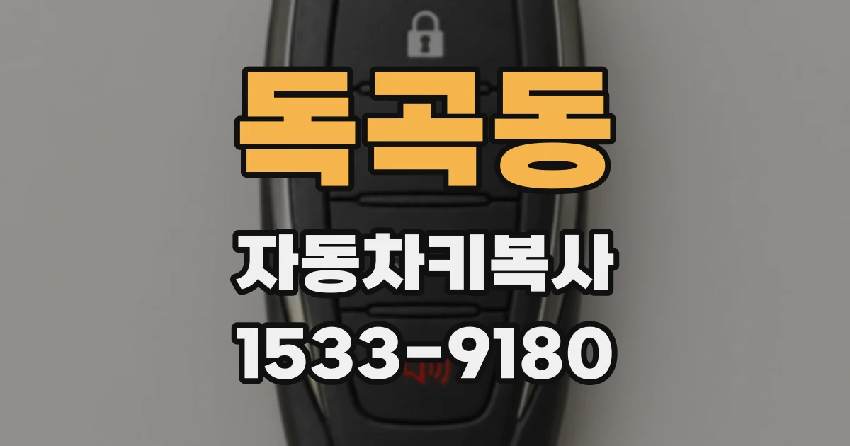 독곡동 자동차키복사