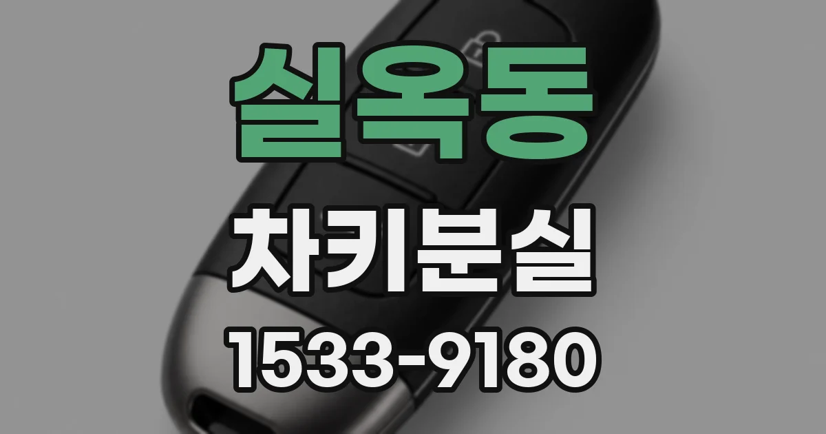 실옥동 차키분실