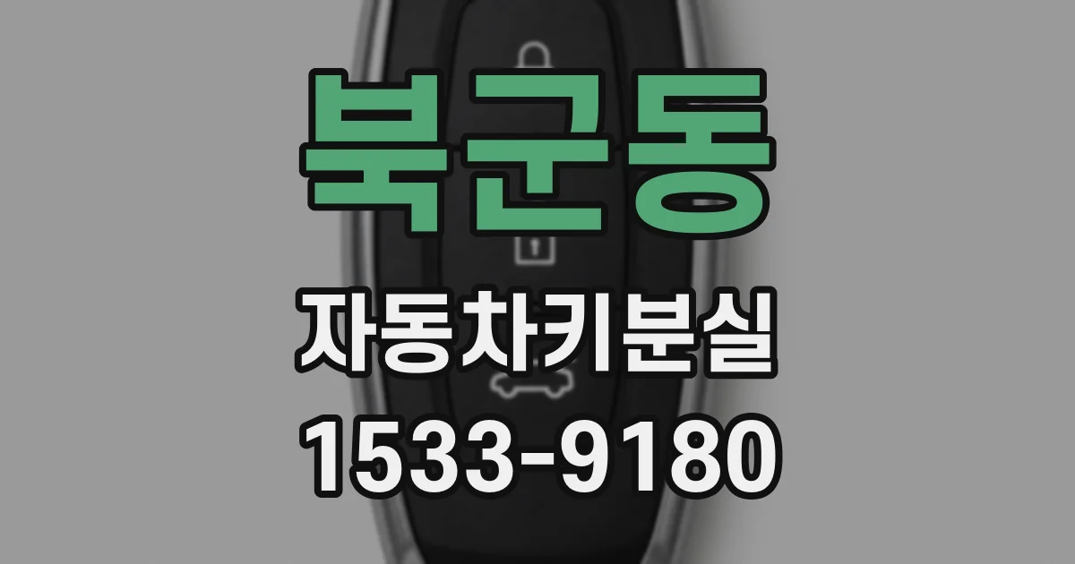 북군동 자동차키분실