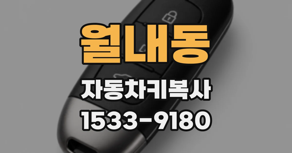 월내동 자동차키복사