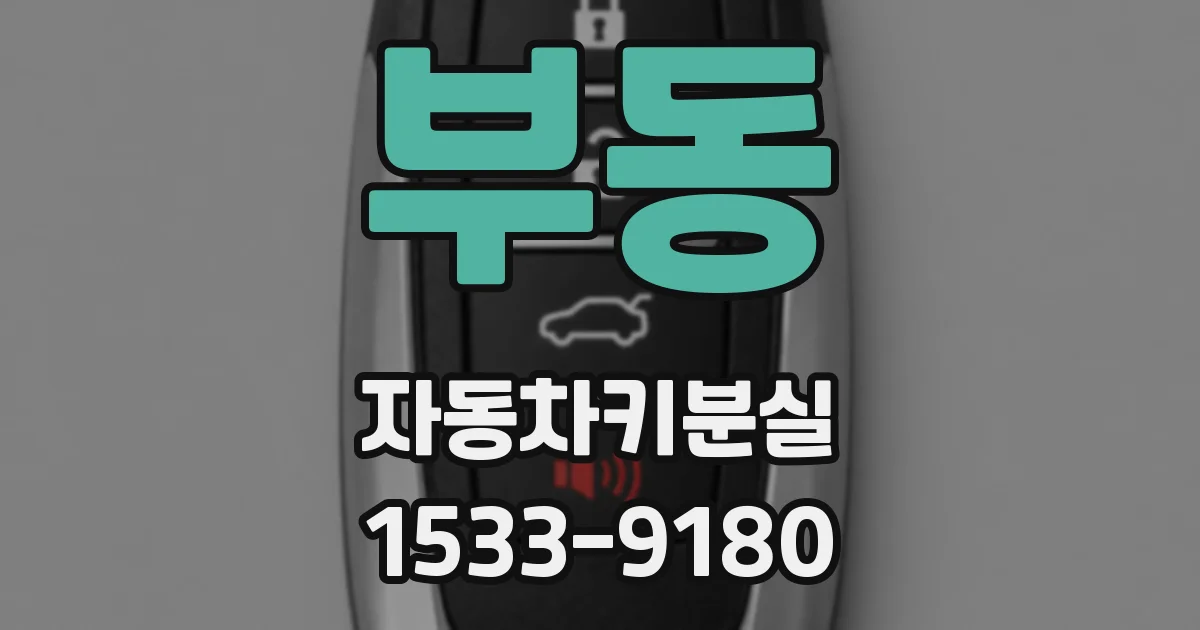 부동 자동차키분실
