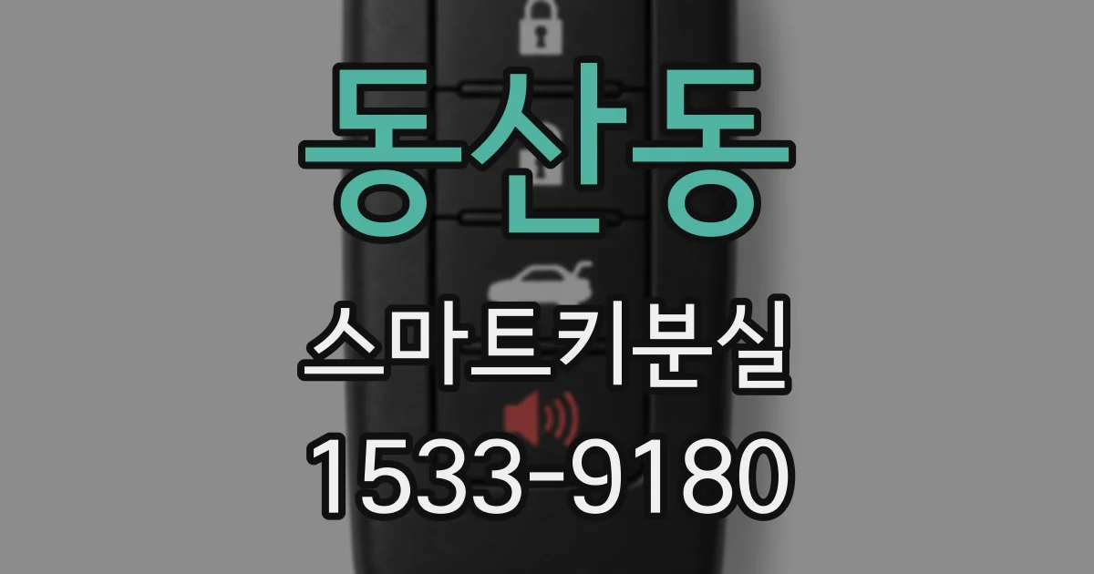 동산동 스마트키분실