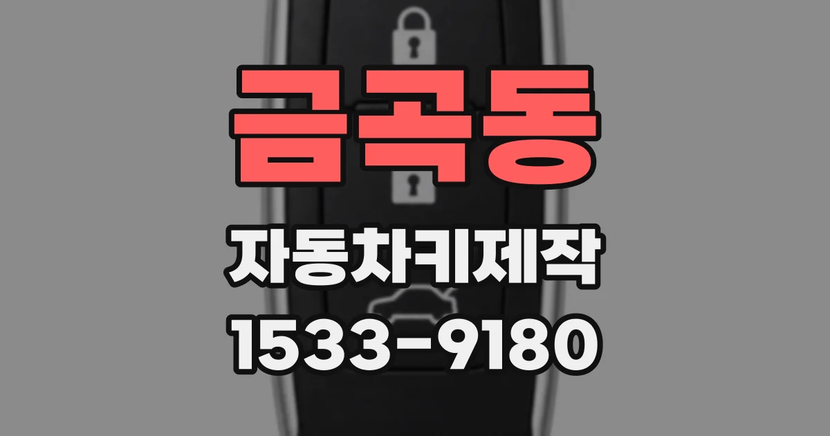 금곡동 자동차키제작