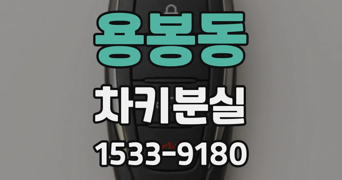 용봉동 차키분실