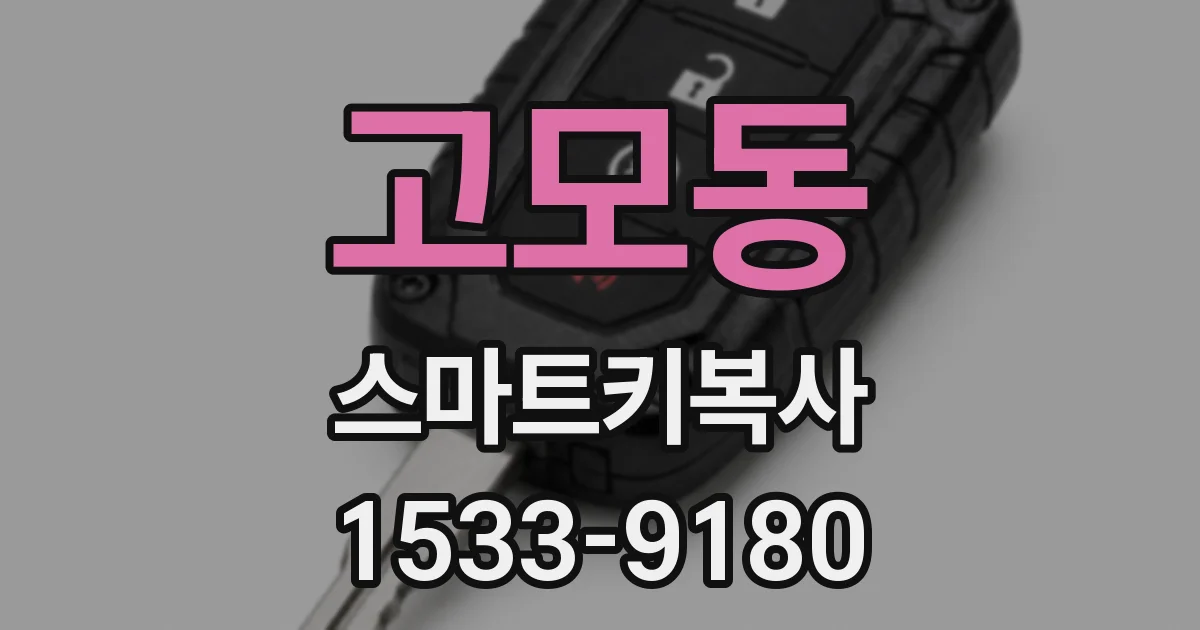 고모동 스마트키복사