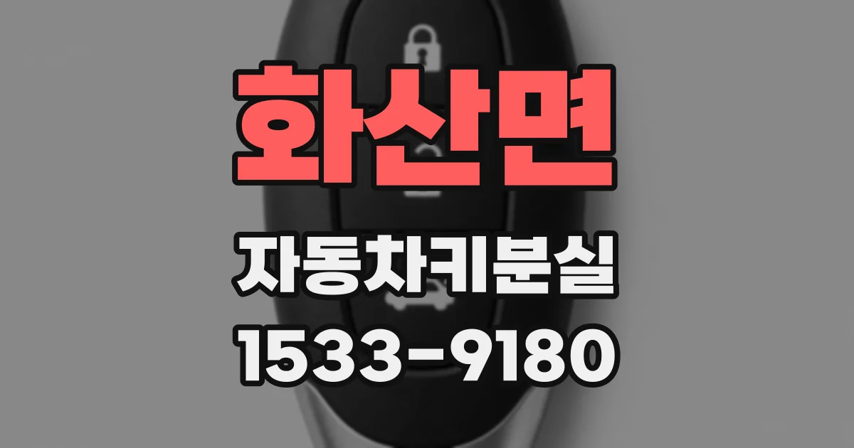화산면 자동차키분실