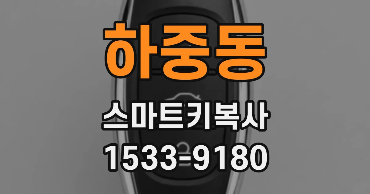 하중동 스마트키복사