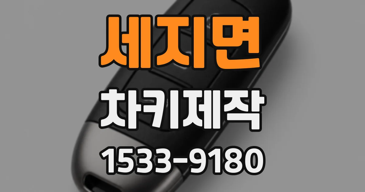 세지면 차키제작