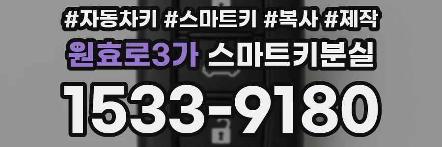 원효로3가 스마트키분실