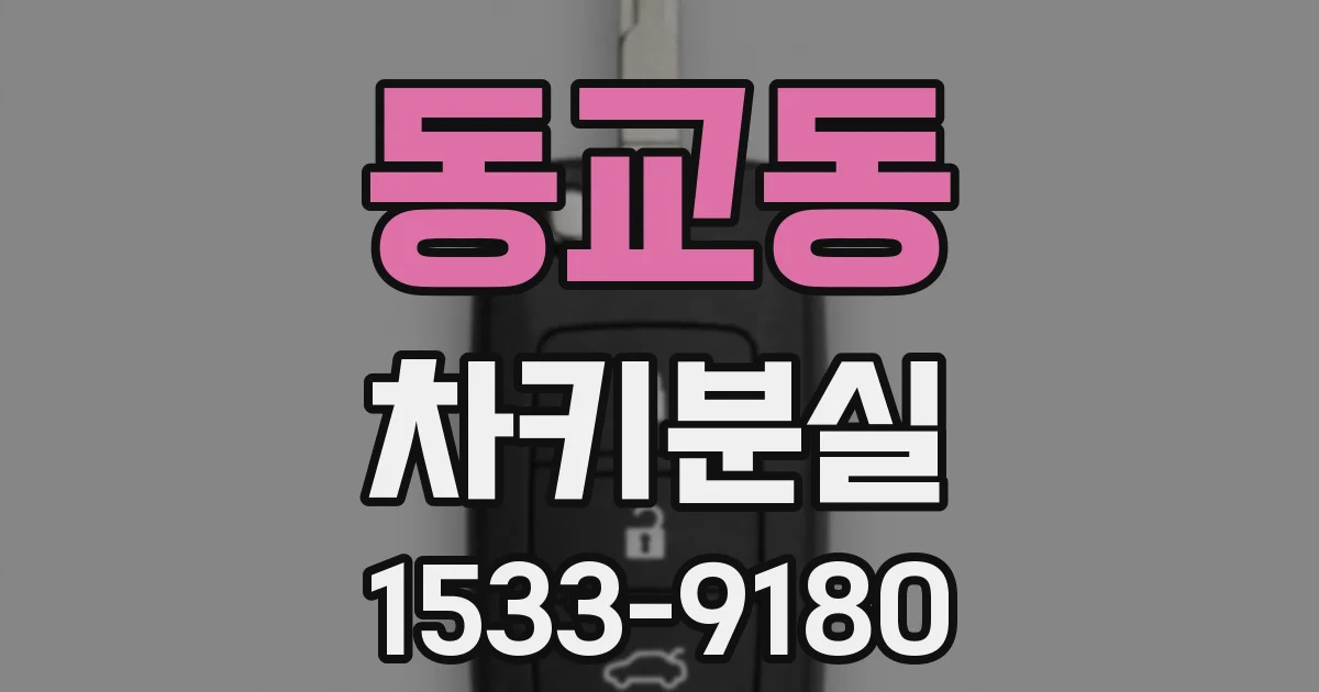 동교동 차키분실