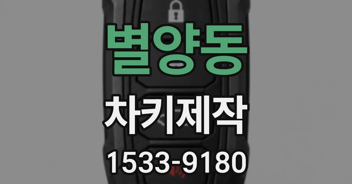 별양동 차키제작