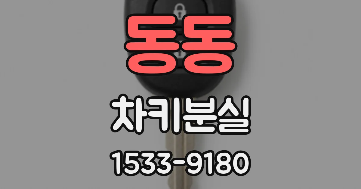 동동 차키분실