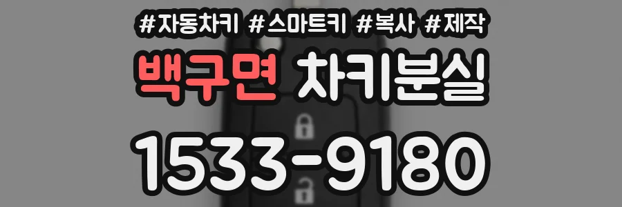 백구면 차키분실
