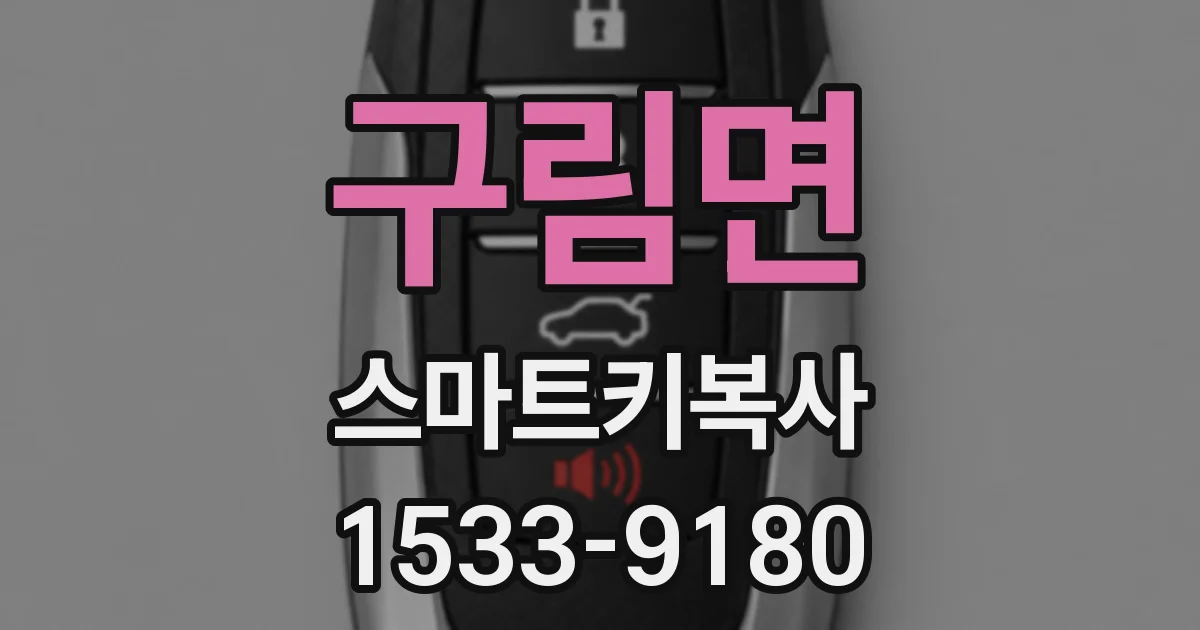 구림면 스마트키복사