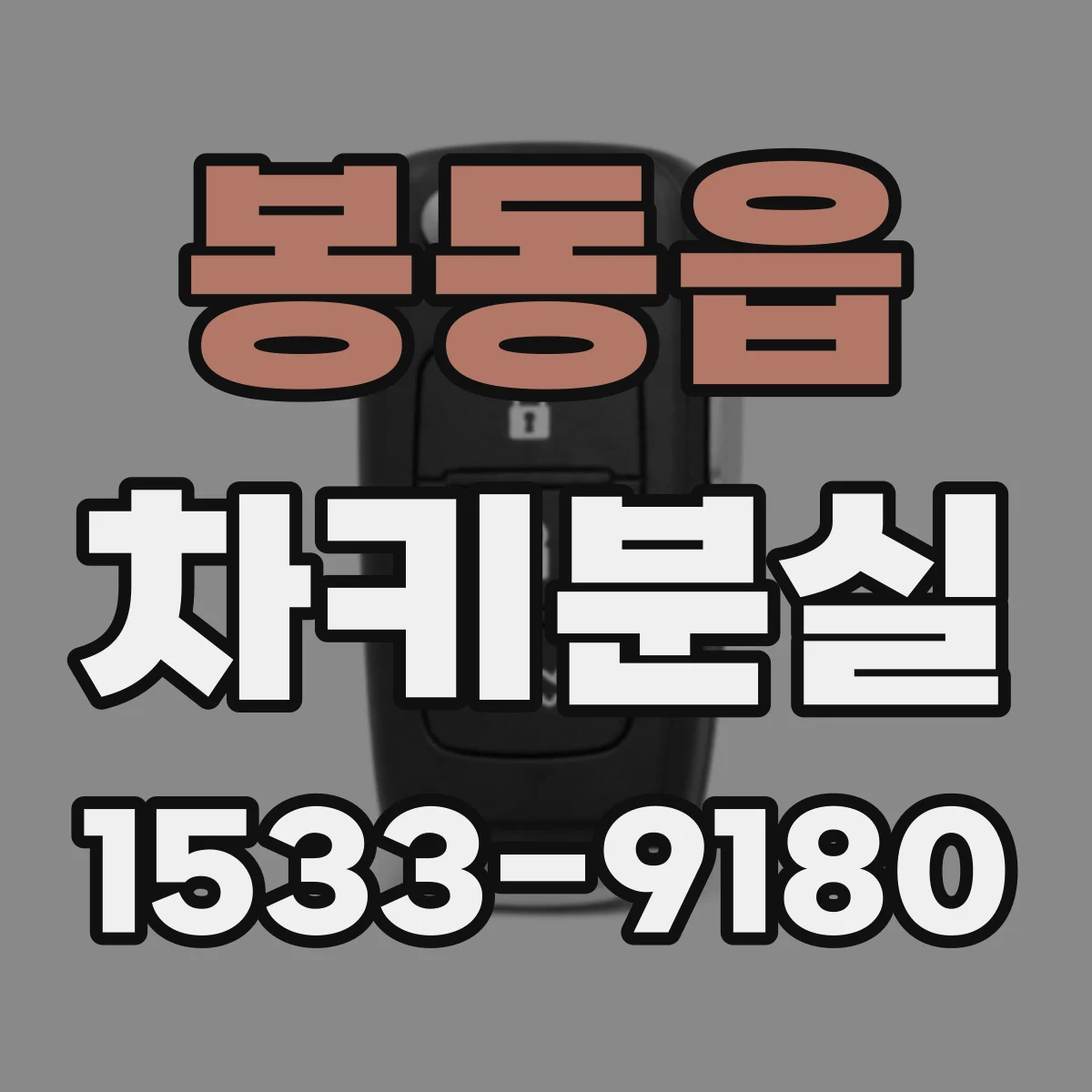 봉동읍 차키분실