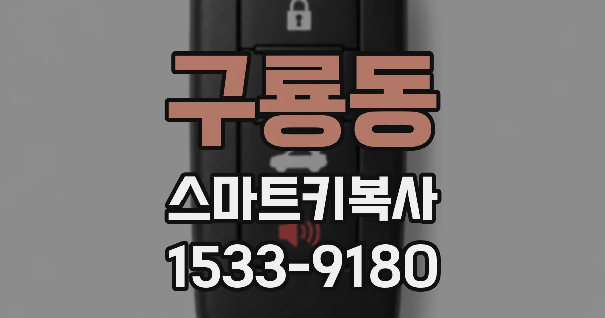 구룡동 스마트키복사
