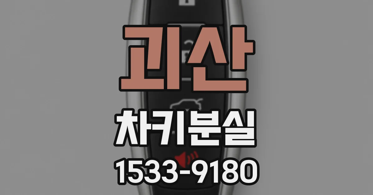 괴산 차키분실