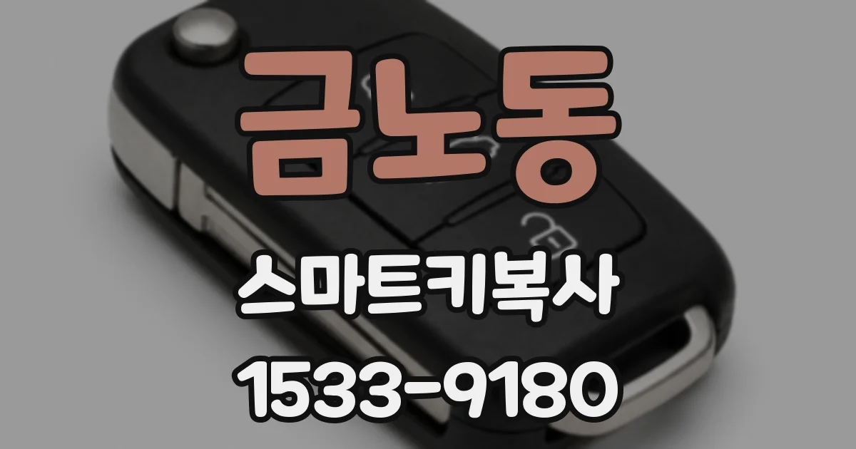 금노동 스마트키복사