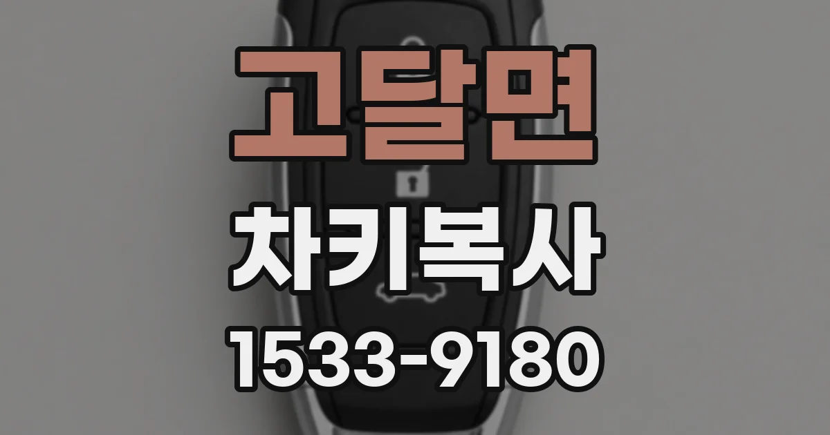 고달면 차키복사