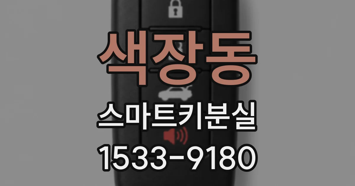 색장동 스마트키분실