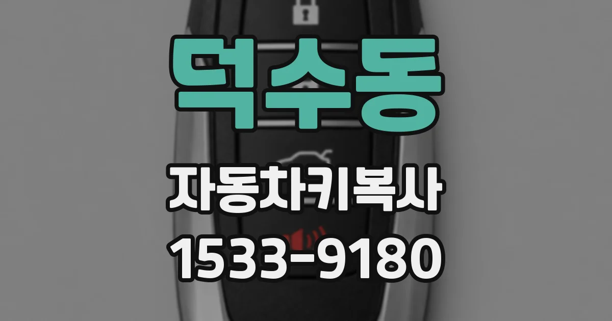덕수동 자동차키복사