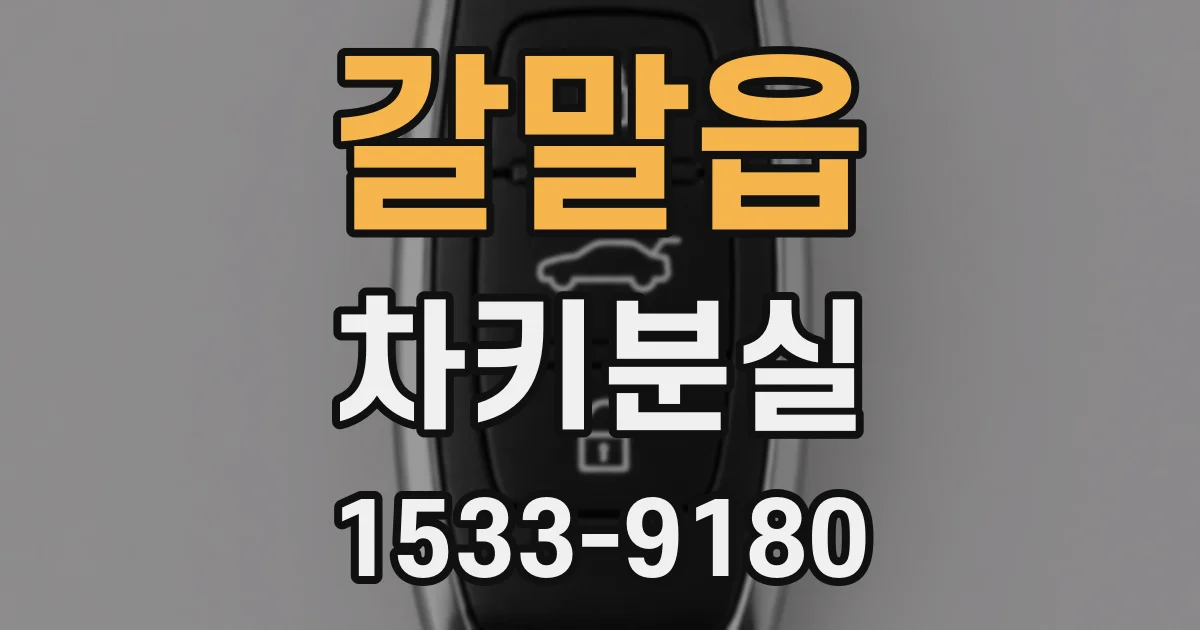 갈말읍 차키분실