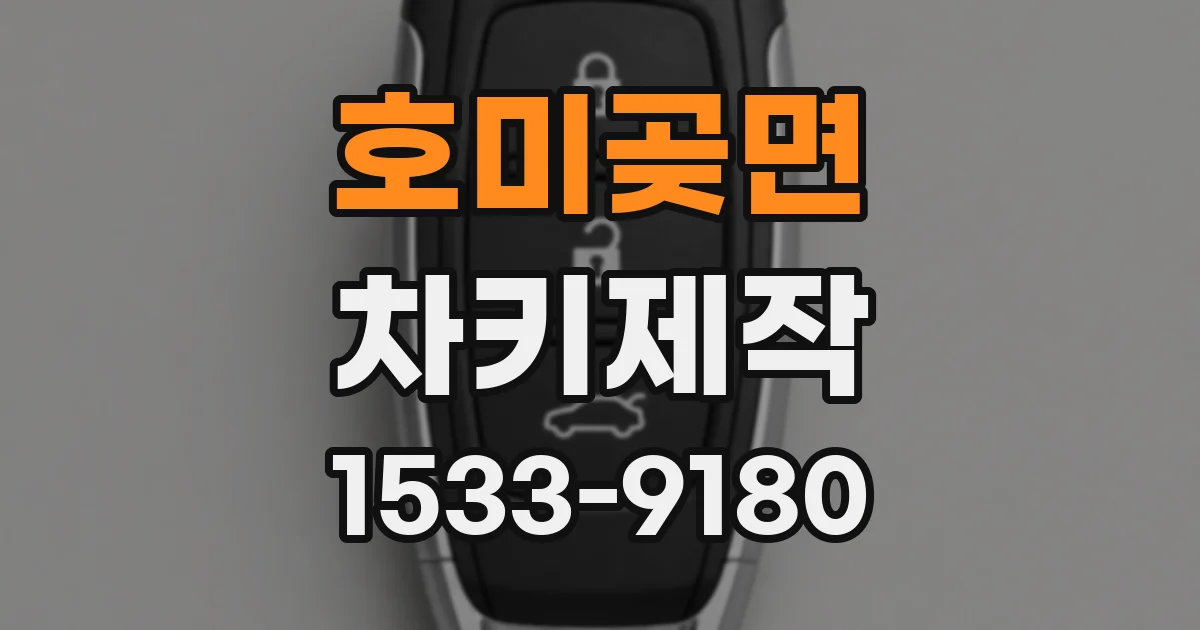 호미곶면 차키제작
