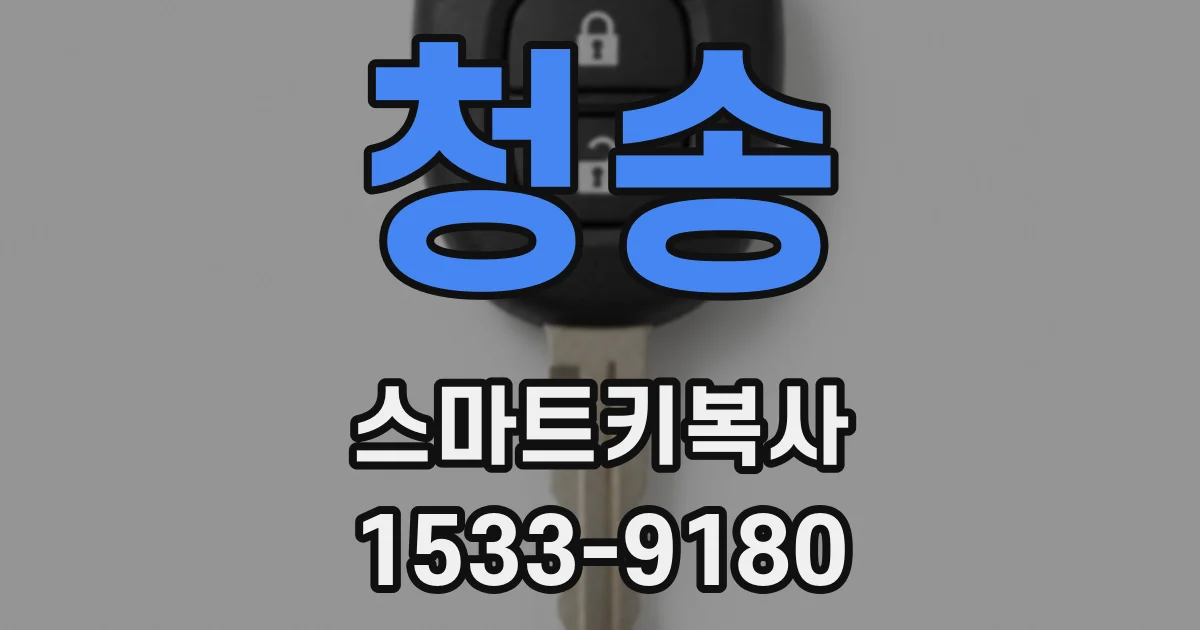청송 스마트키복사