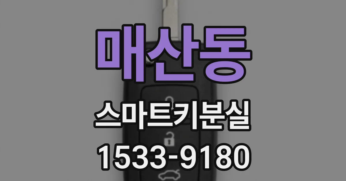 매산동 스마트키분실