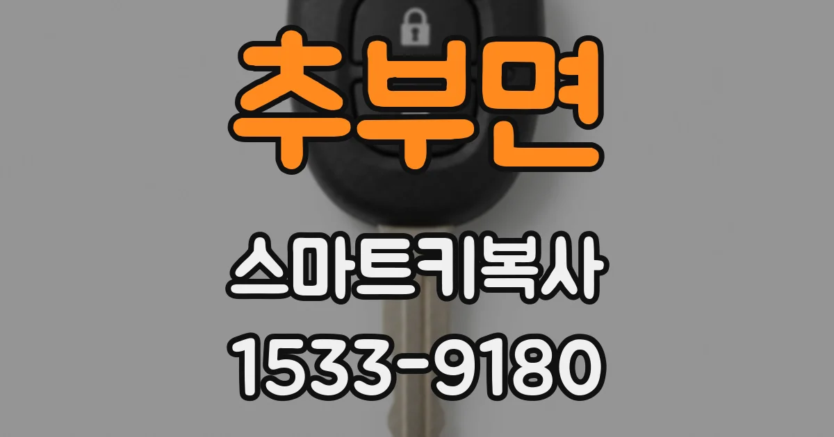 추부면 스마트키복사