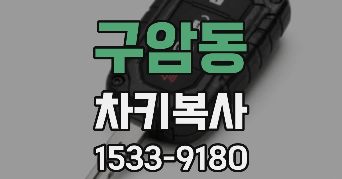 구암동 차키복사
