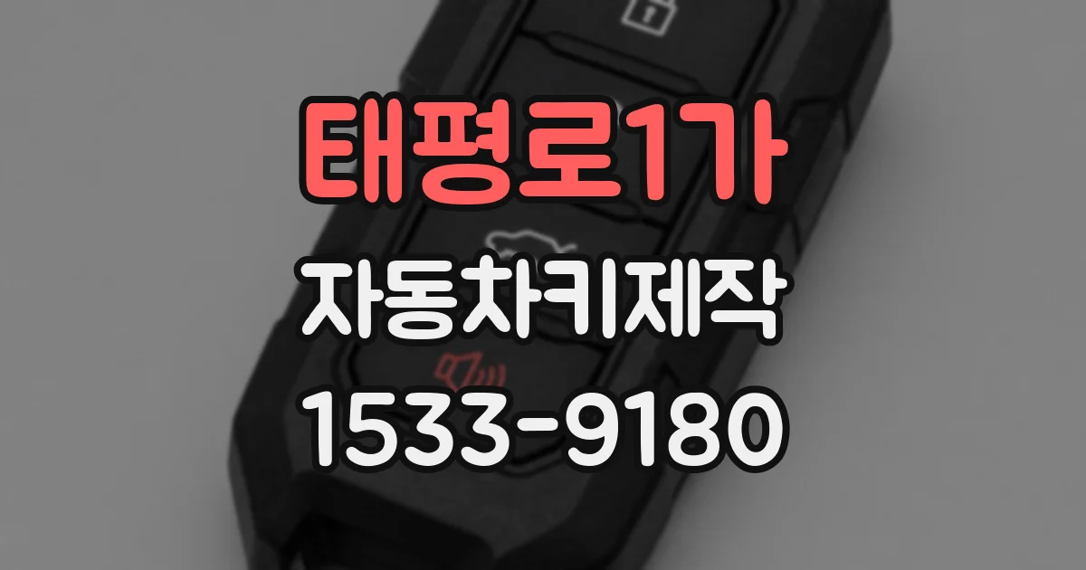 태평로1가 자동차키제작