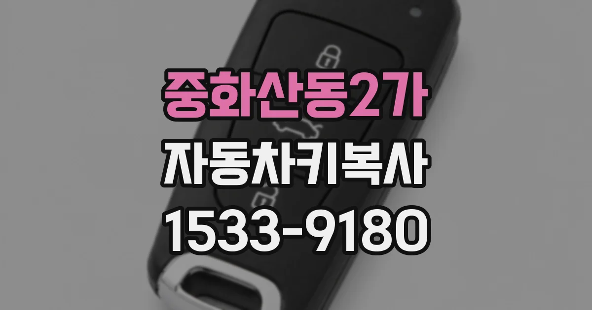 중화산동2가 자동차키복사