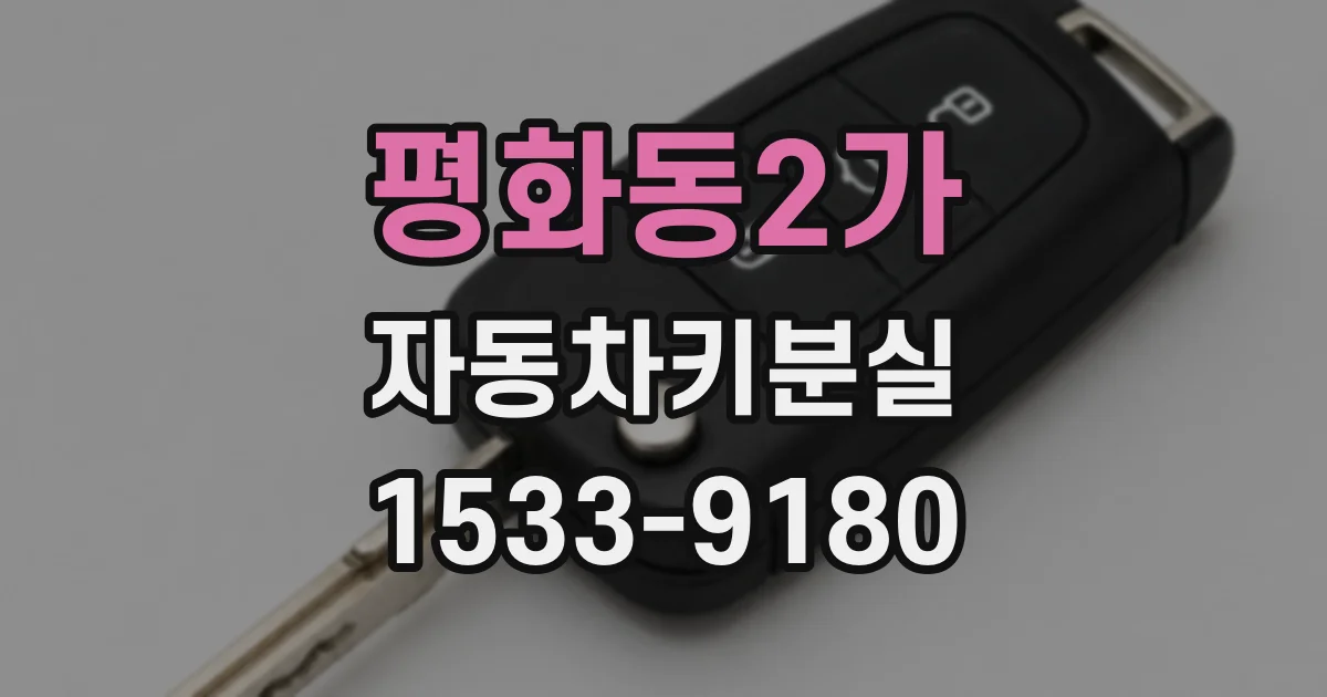 평화동2가 자동차키분실