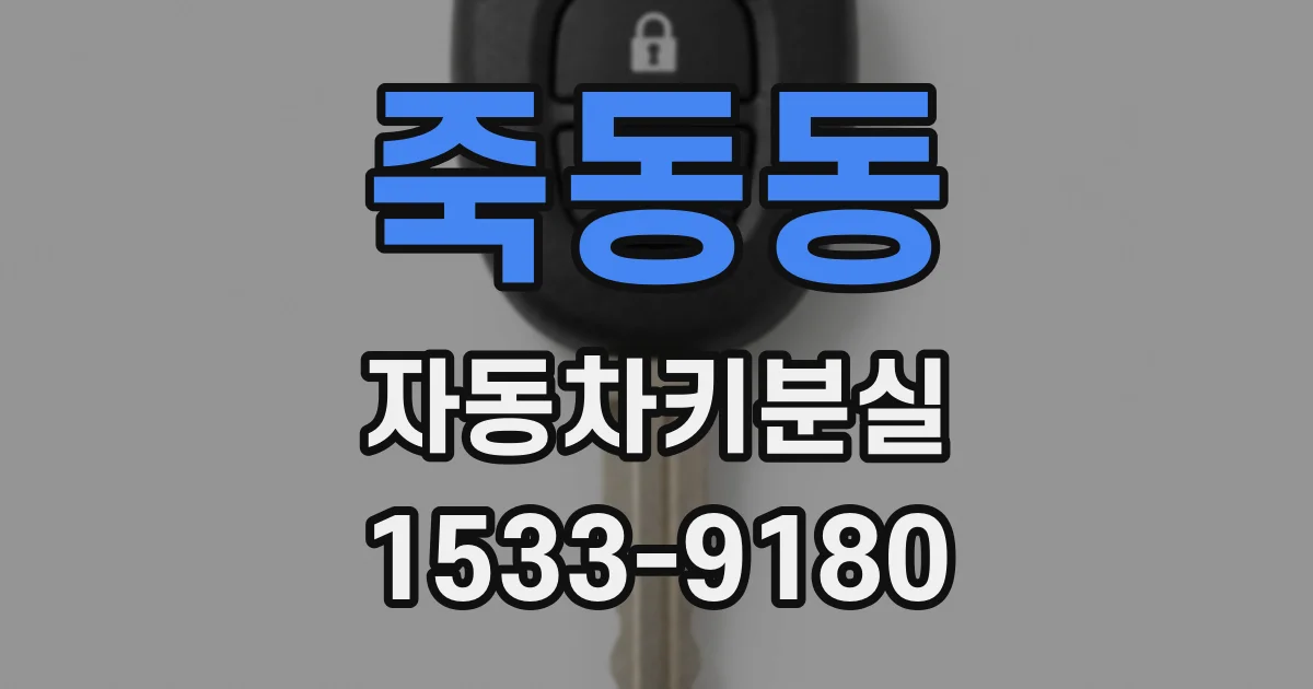 죽동동 자동차키분실