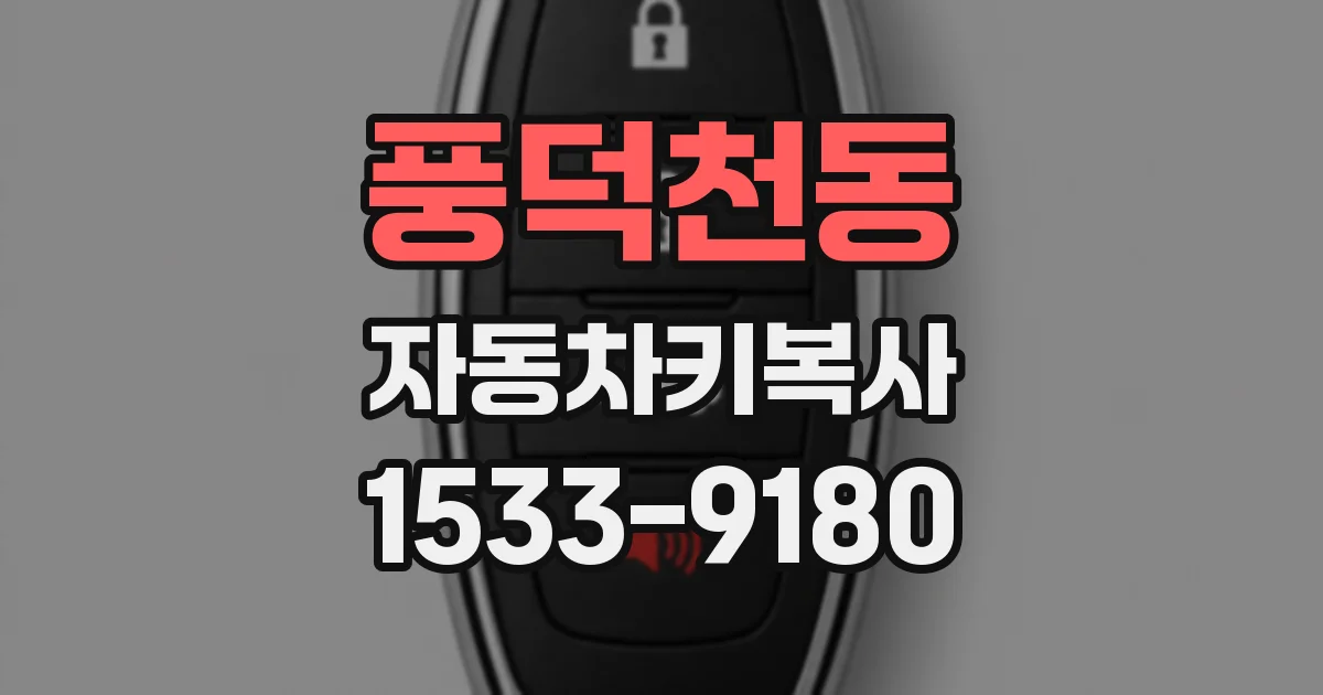 풍덕천동 자동차키복사