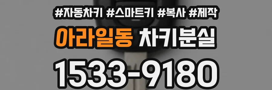 아라일동 차키분실