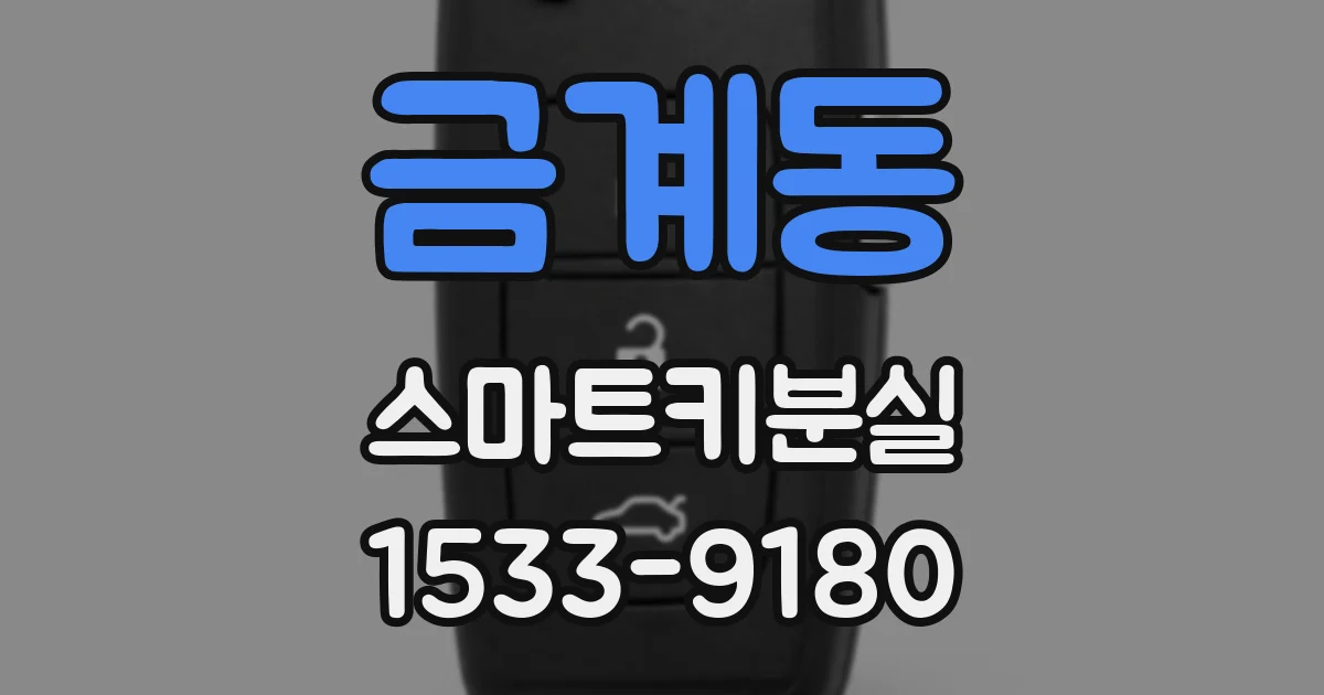 금계동 스마트키분실