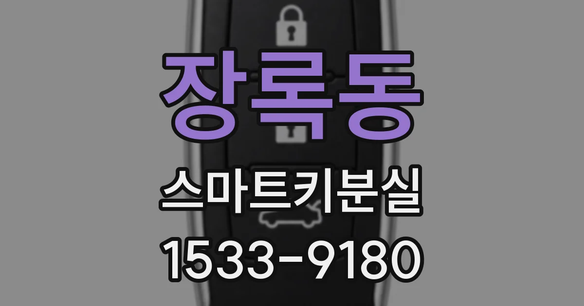 장록동 스마트키분실
