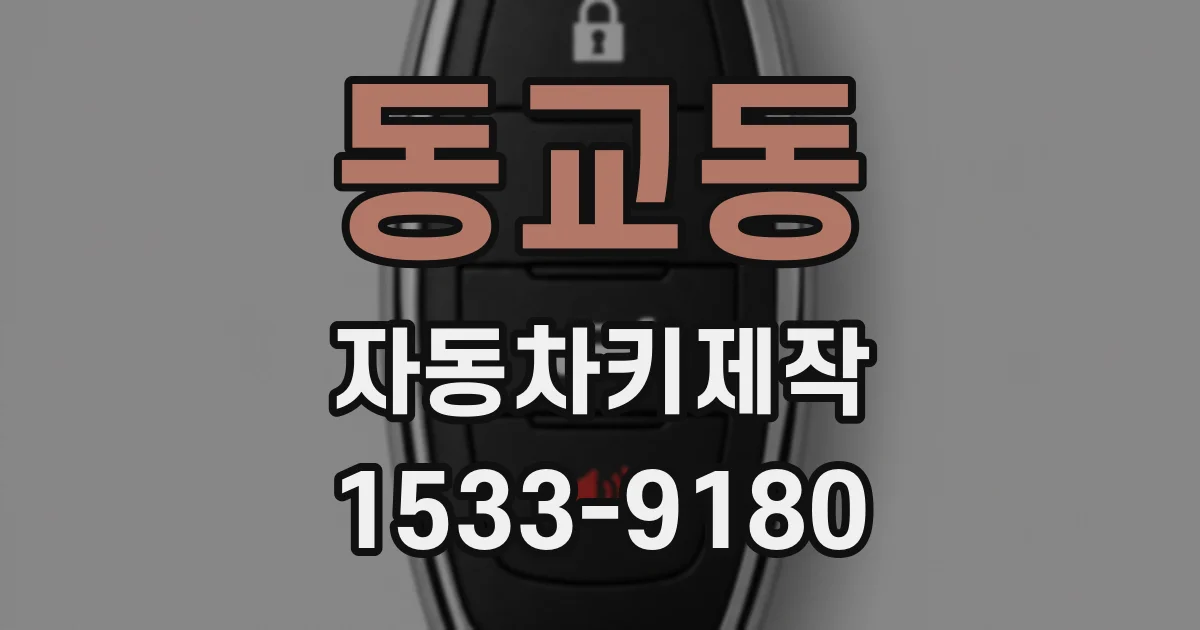 동교동 자동차키제작