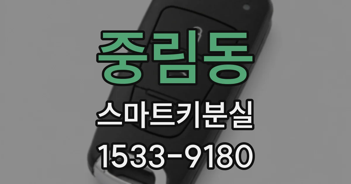 중림동 스마트키분실