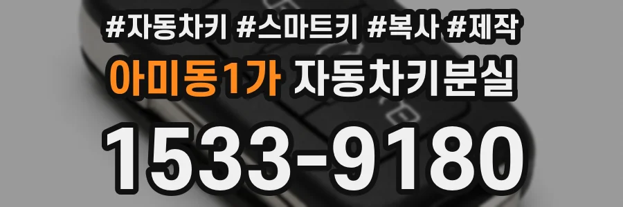 아미동1가 자동차키분실