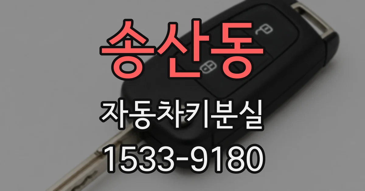 송산동 자동차키분실