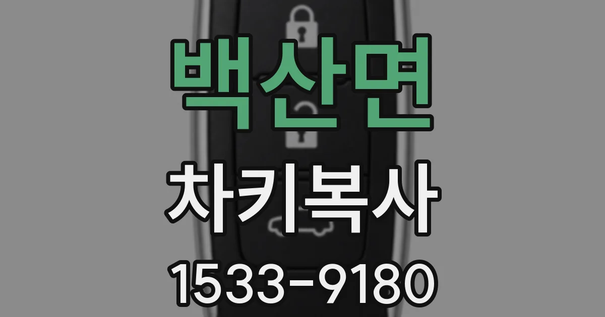 백산면 차키복사