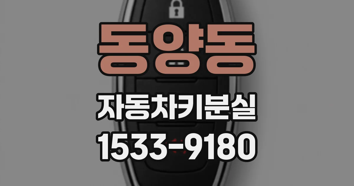 동양동 자동차키분실