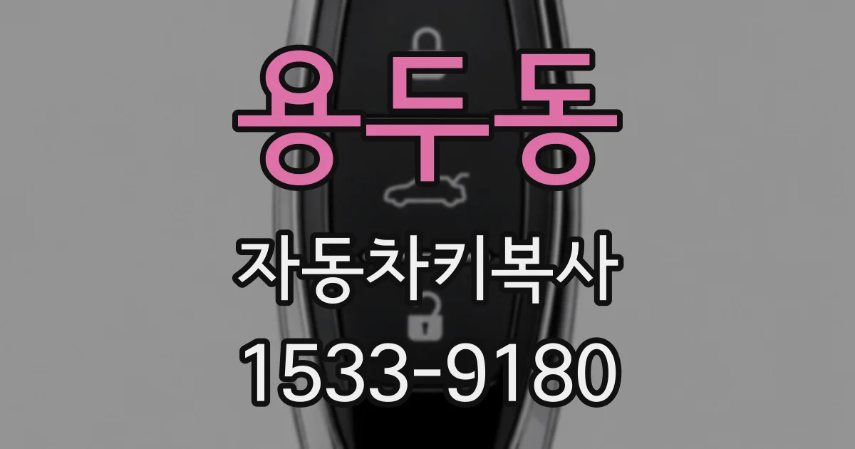 용두동 자동차키복사
