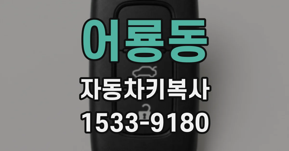 어룡동 자동차키복사
