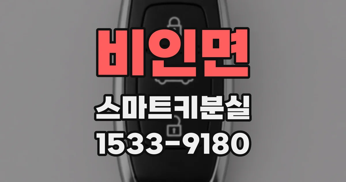 비인면 스마트키분실